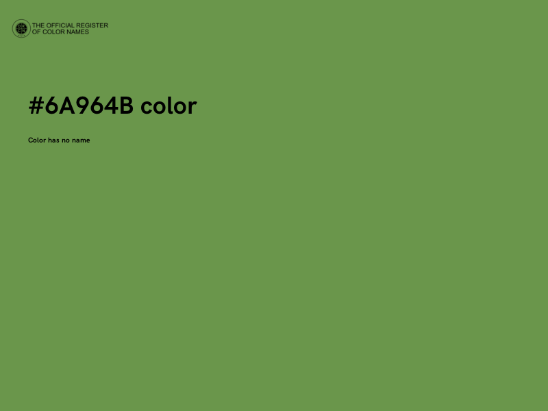 #6A964B color image