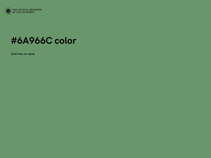 #6A966C color image