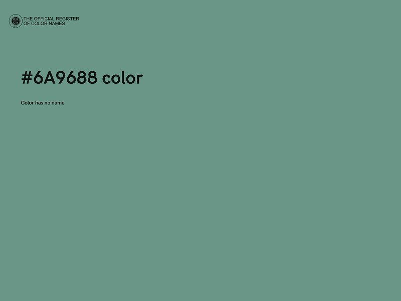 #6A9688 color image