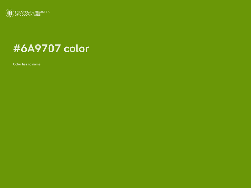 #6A9707 color image