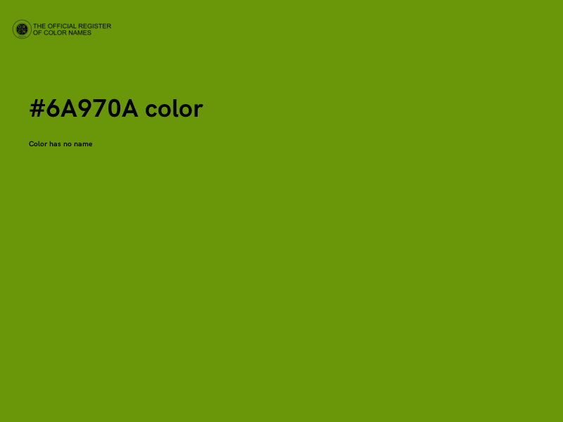 #6A970A color image