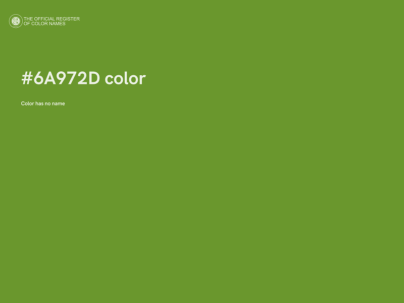 #6A972D color image