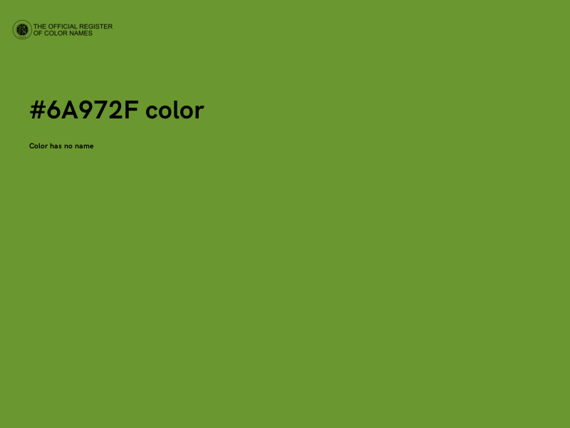 #6A972F color image