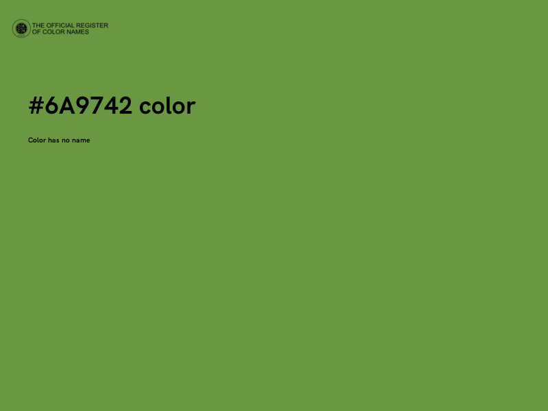 #6A9742 color image