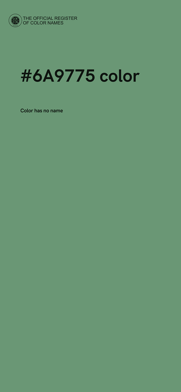 #6A9775 color image