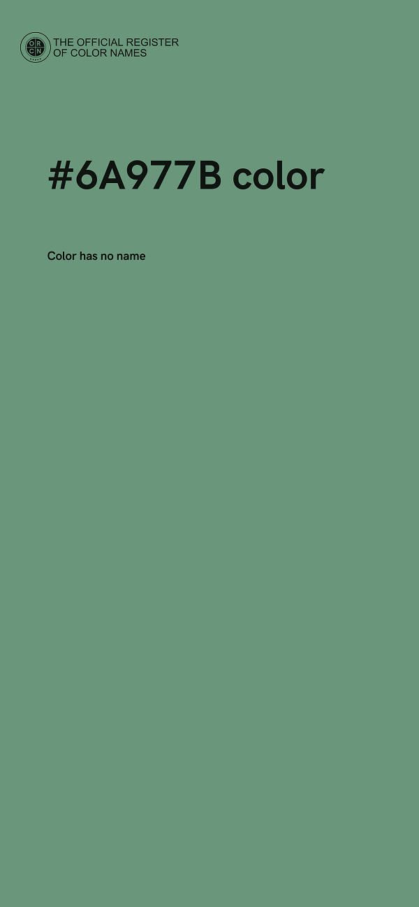 #6A977B color image
