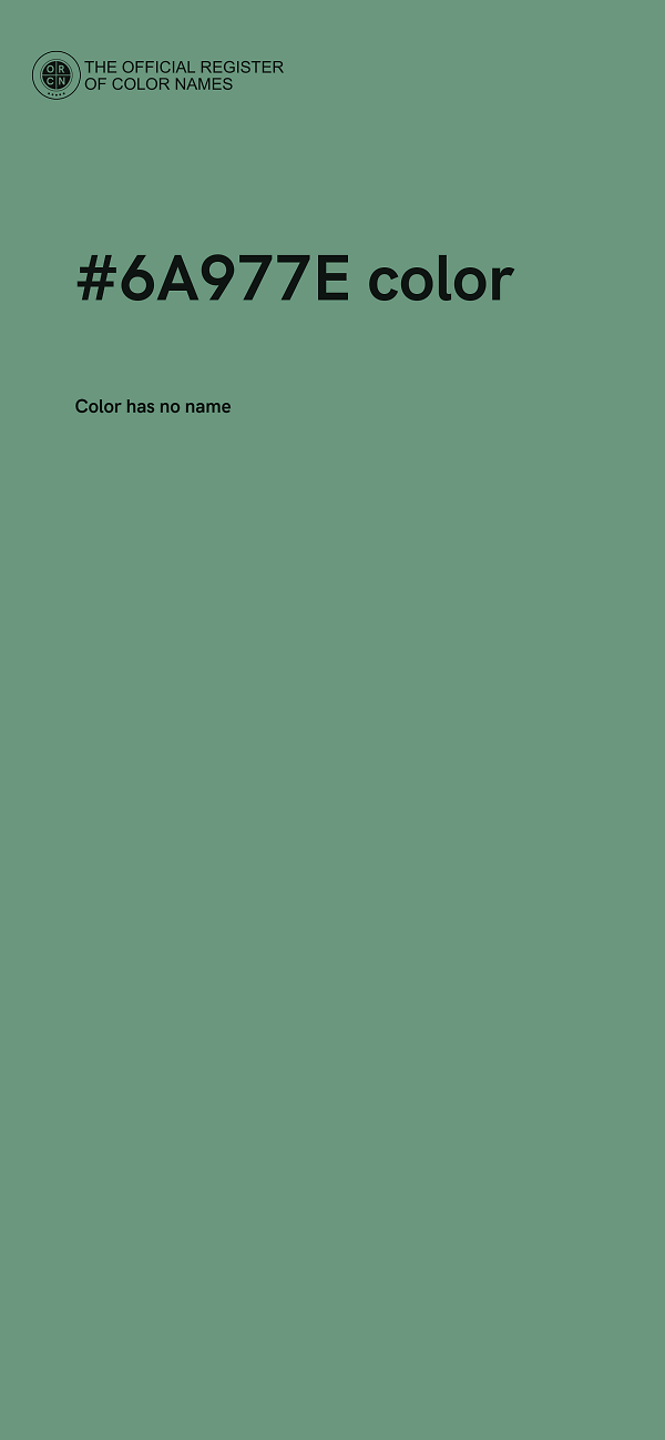 #6A977E color image