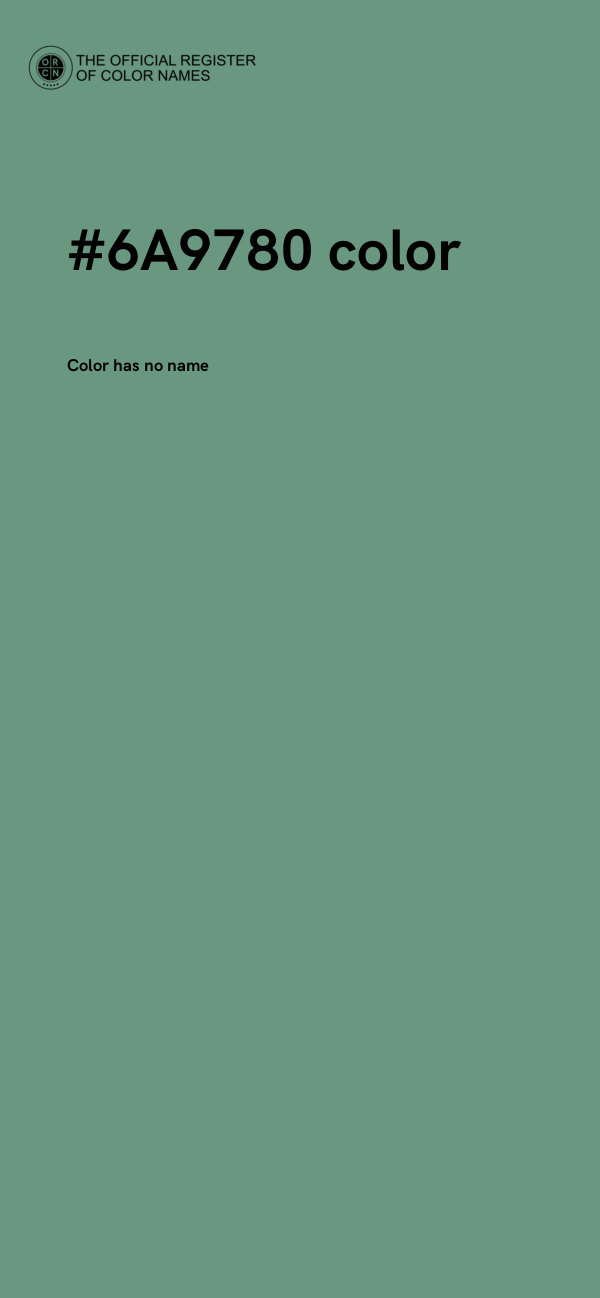 #6A9780 color image