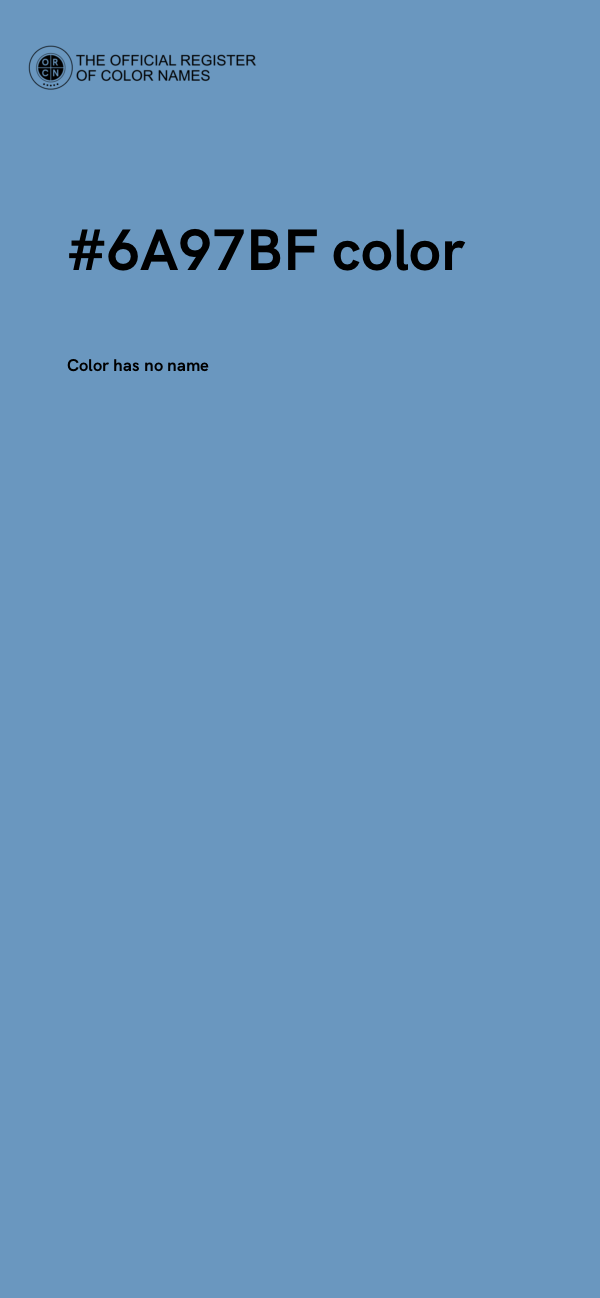 #6A97BF color image
