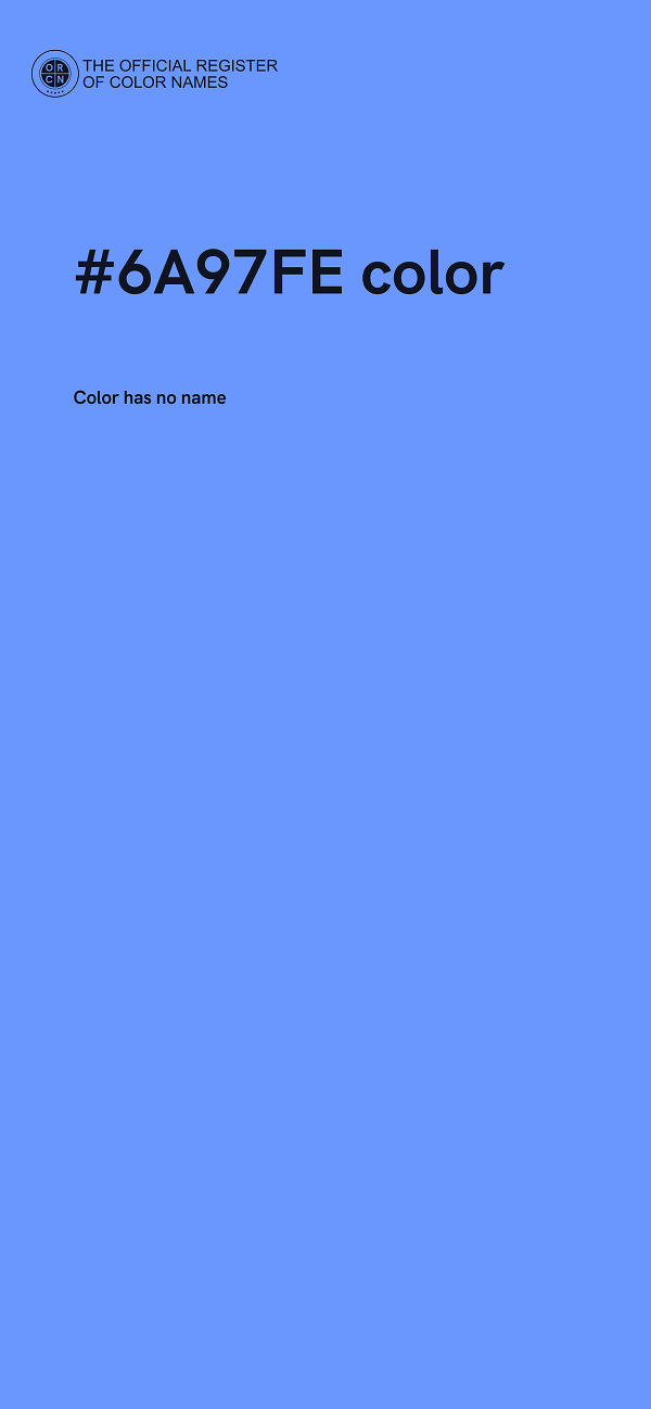 #6A97FE color image