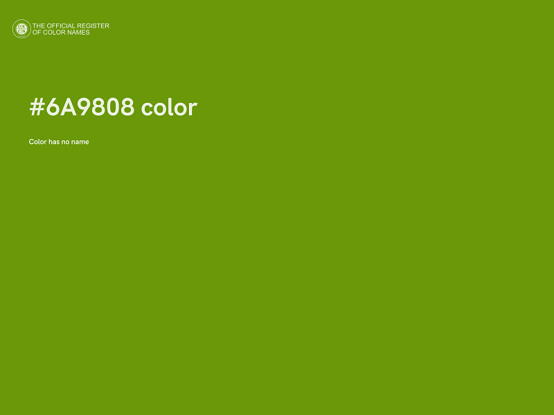 #6A9808 color image