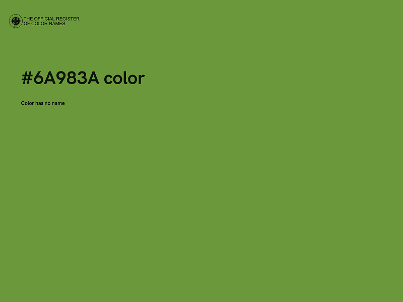 #6A983A color image