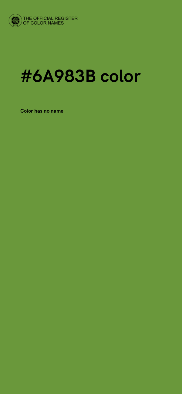 #6A983B color image