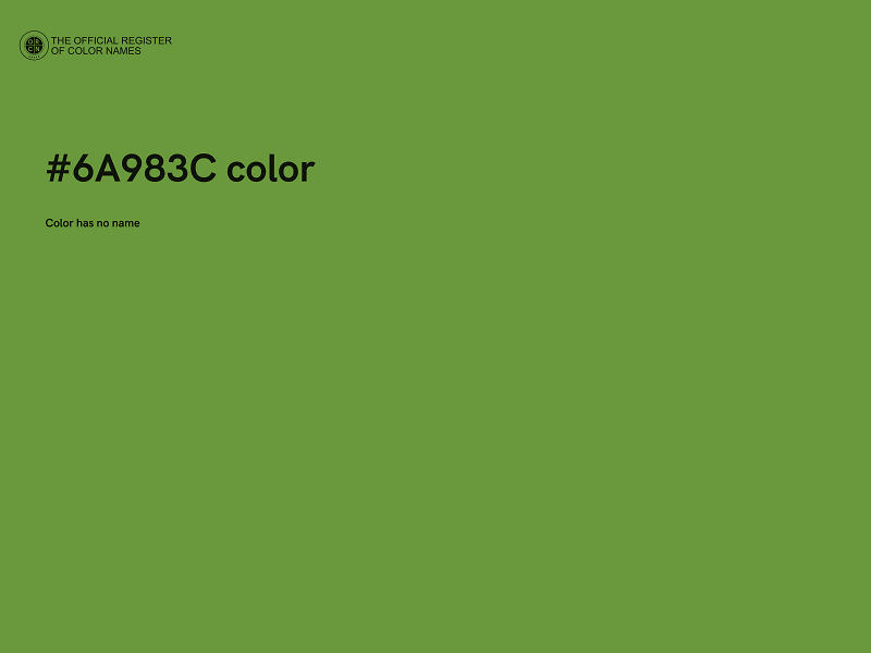 #6A983C color image