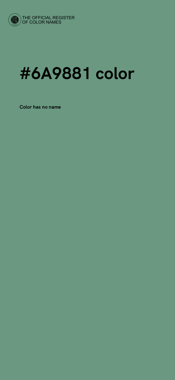 #6A9881 color image