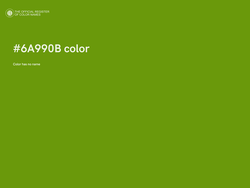 #6A990B color image