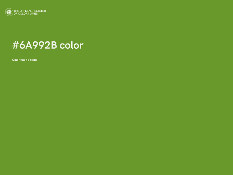 #6A992B color image