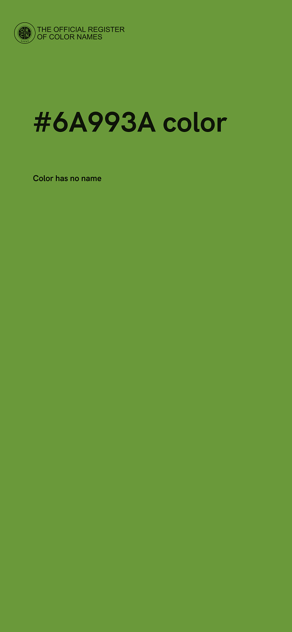 #6A993A color image