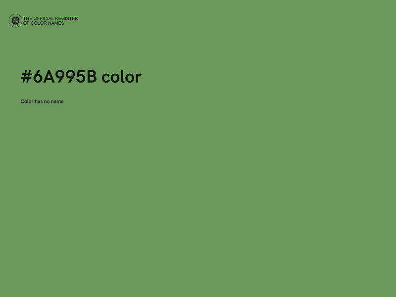 #6A995B color image