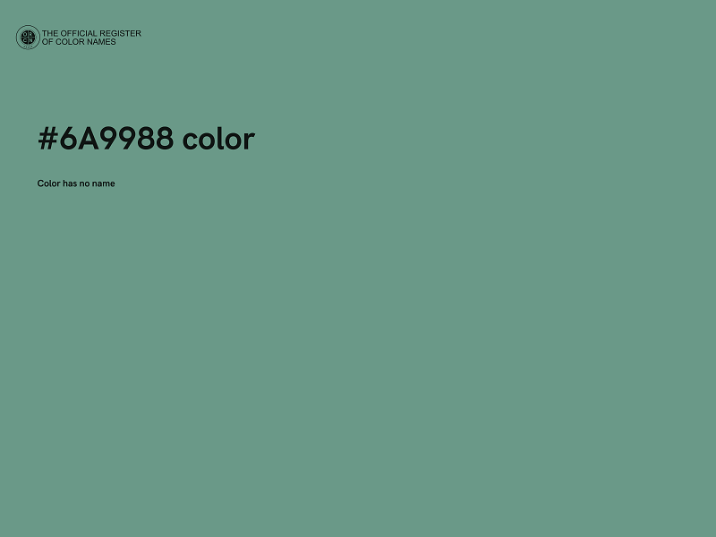 #6A9988 color image