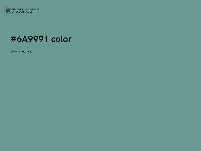 #6A9991 color image