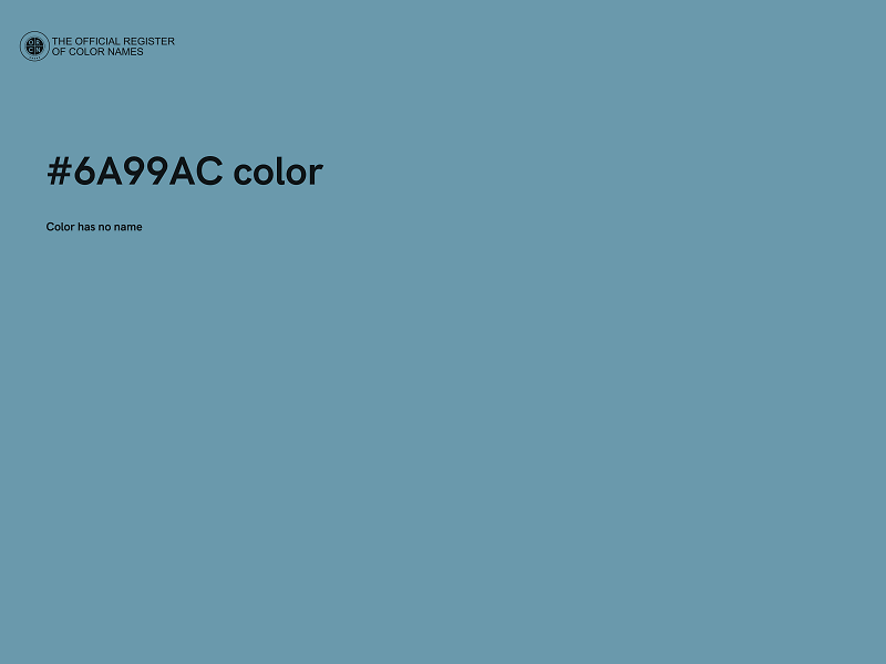 #6A99AC color image