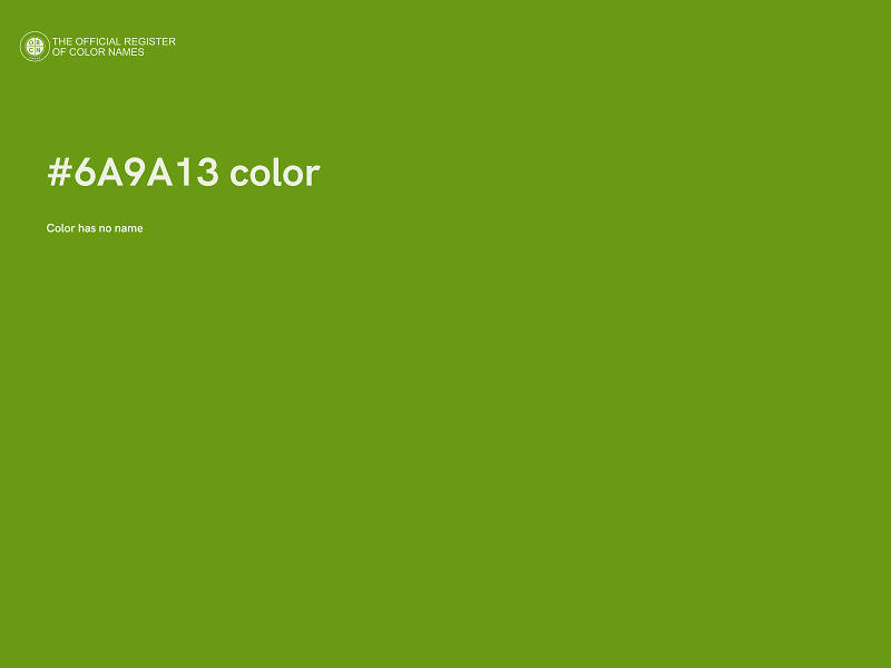 #6A9A13 color image