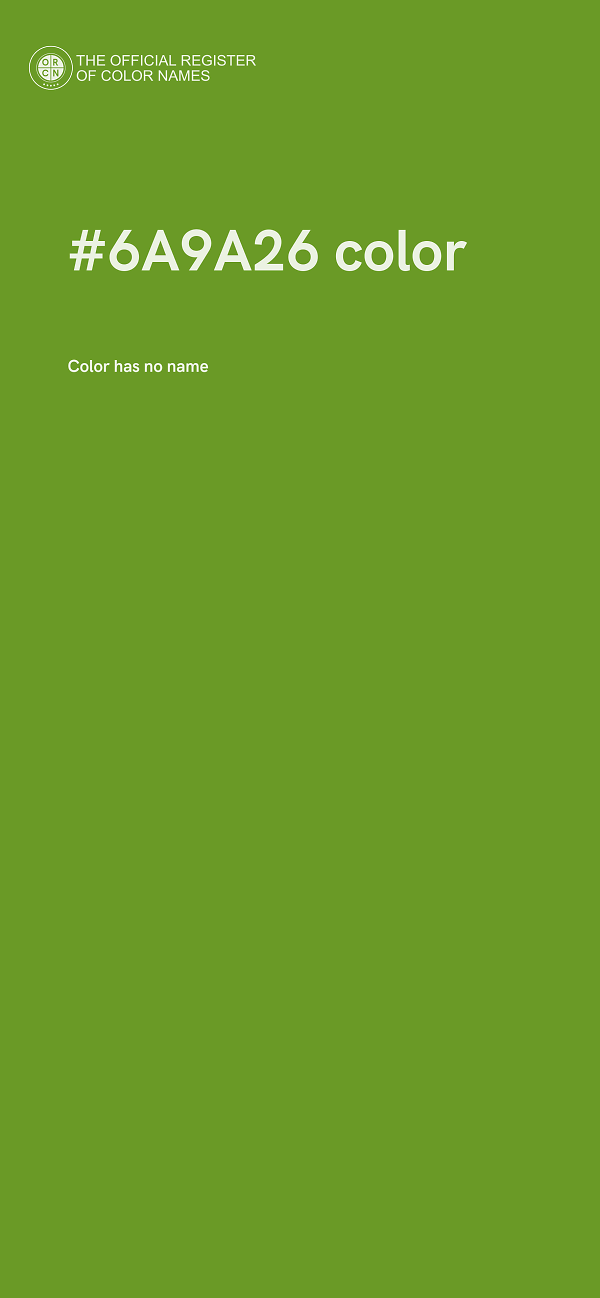 #6A9A26 color image