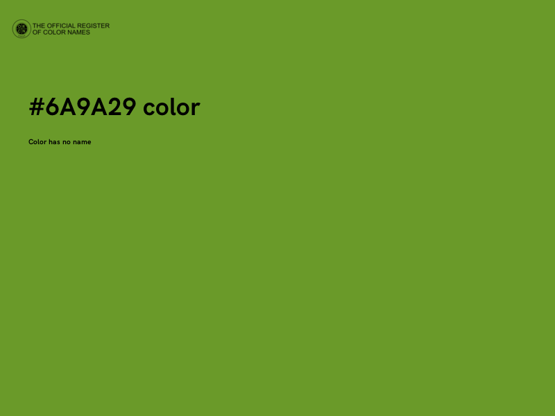 #6A9A29 color image