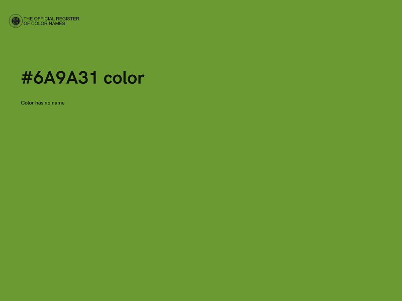 #6A9A31 color image