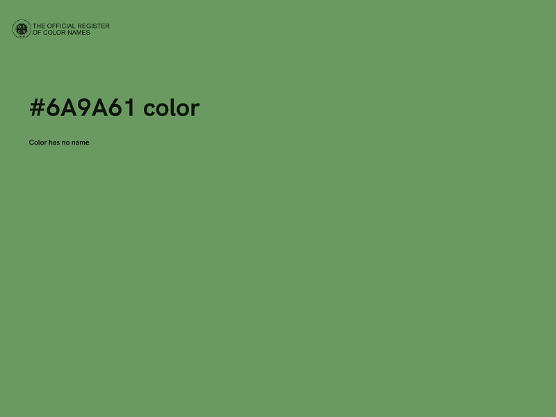 #6A9A61 color image