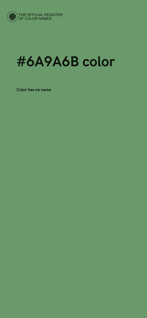#6A9A6B color image