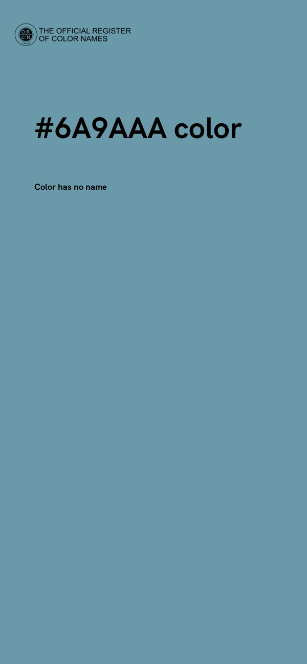 #6A9AAA color image