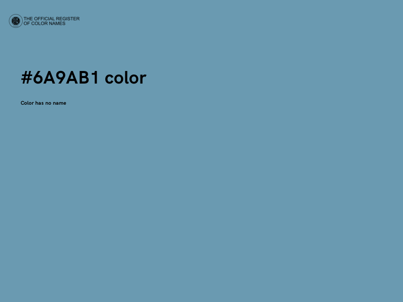 #6A9AB1 color image