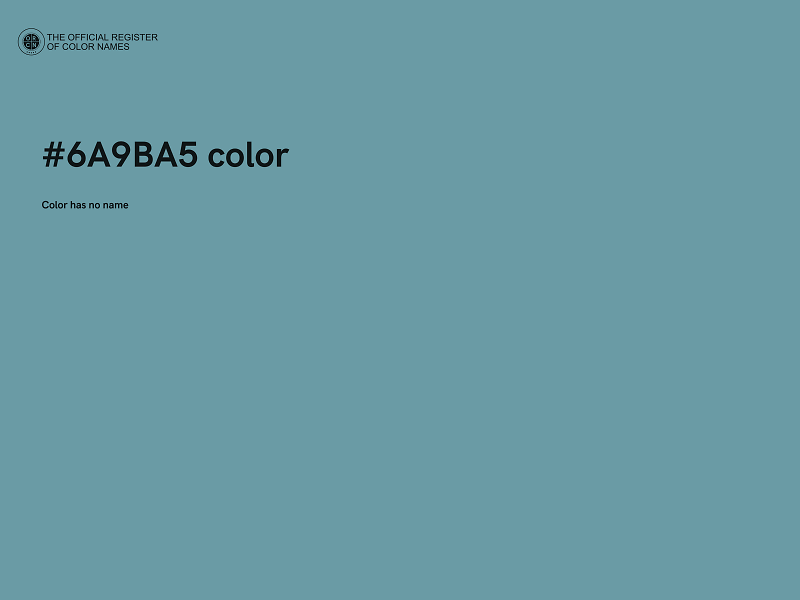 #6A9BA5 color image