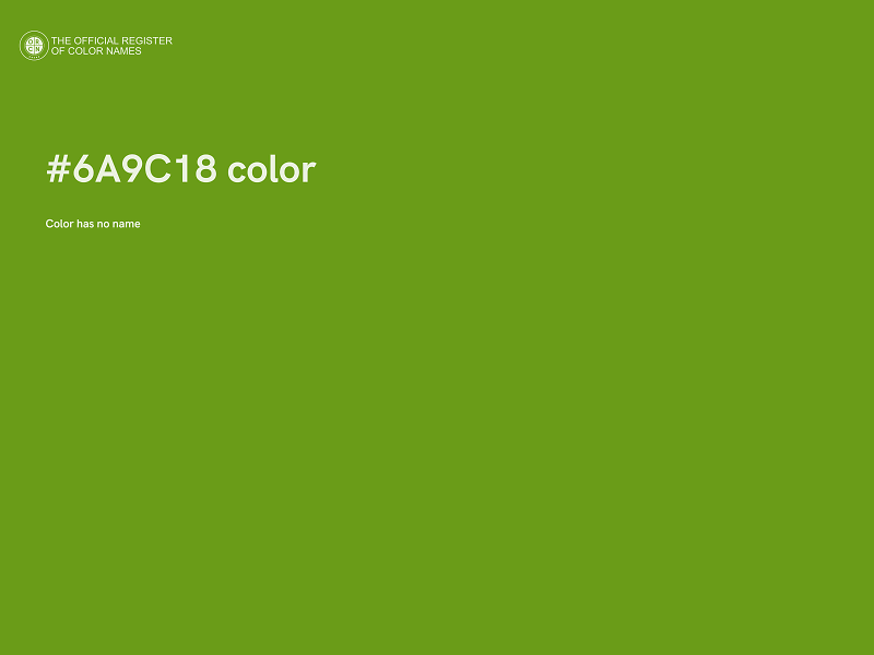 #6A9C18 color image