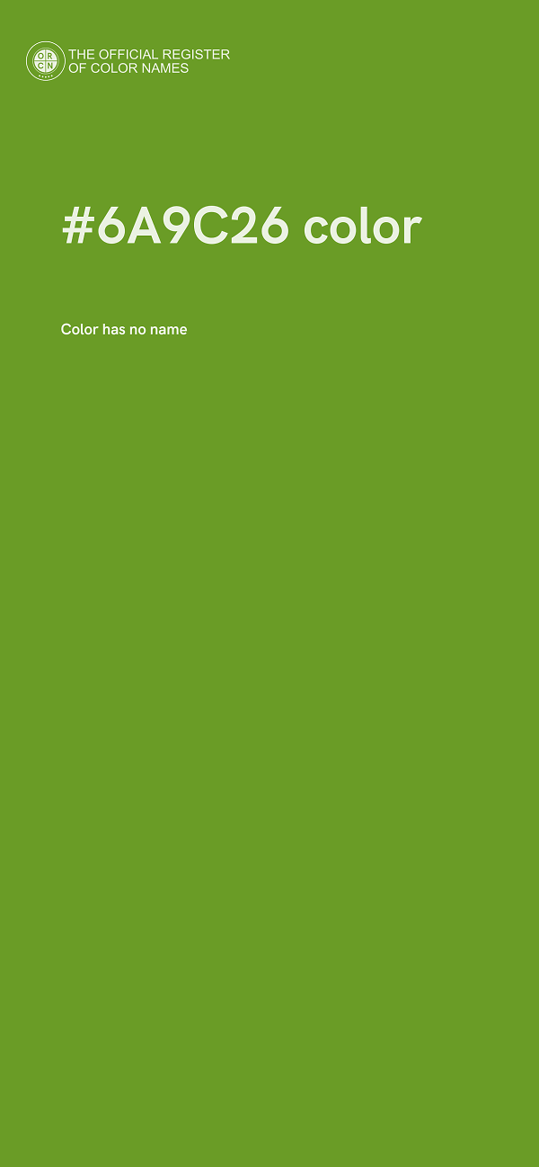 #6A9C26 color image