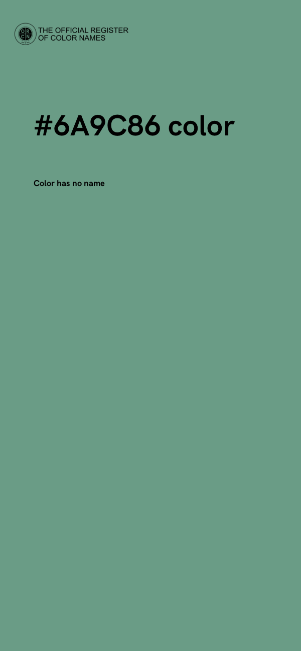#6A9C86 color image
