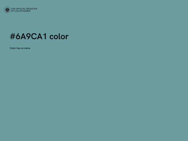 #6A9CA1 color image