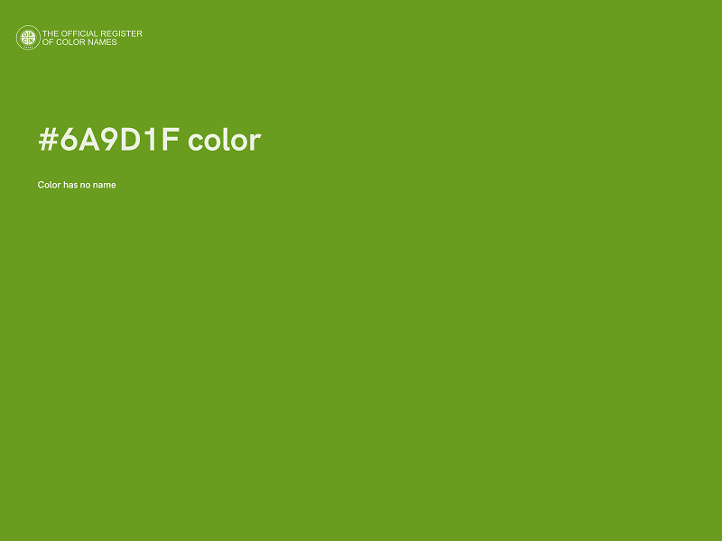 #6A9D1F color image