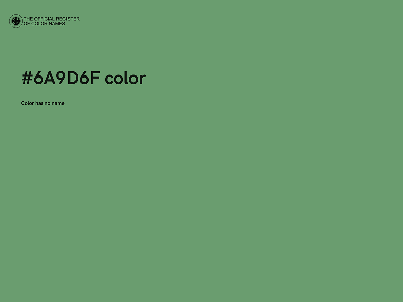 #6A9D6F color image