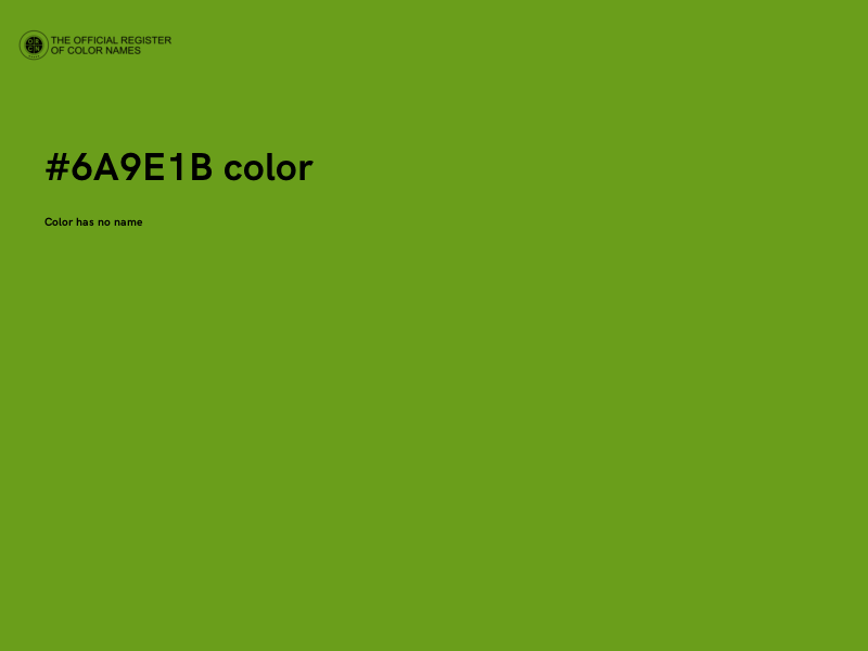 #6A9E1B color image