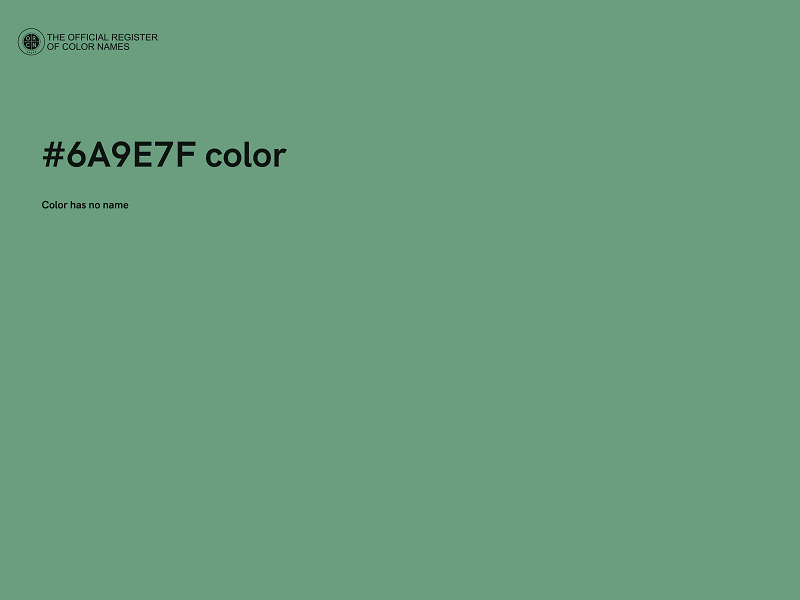 #6A9E7F color image