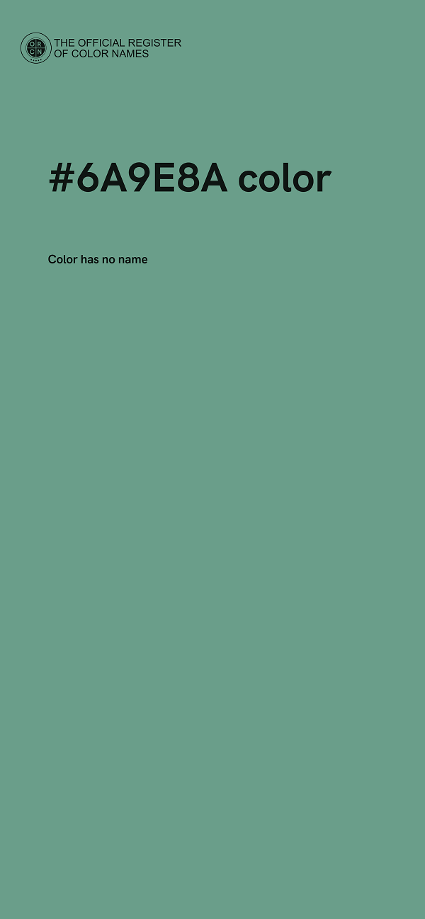 #6A9E8A color image