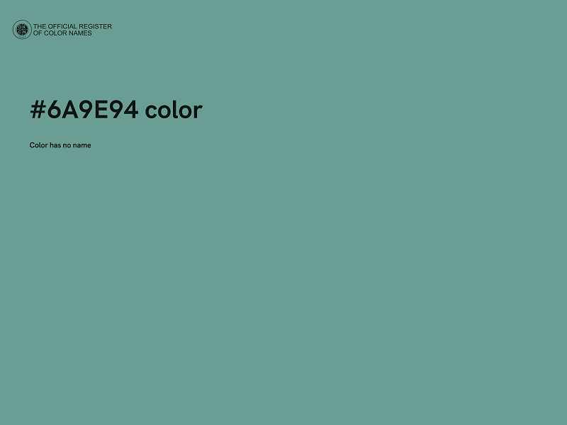 #6A9E94 color image