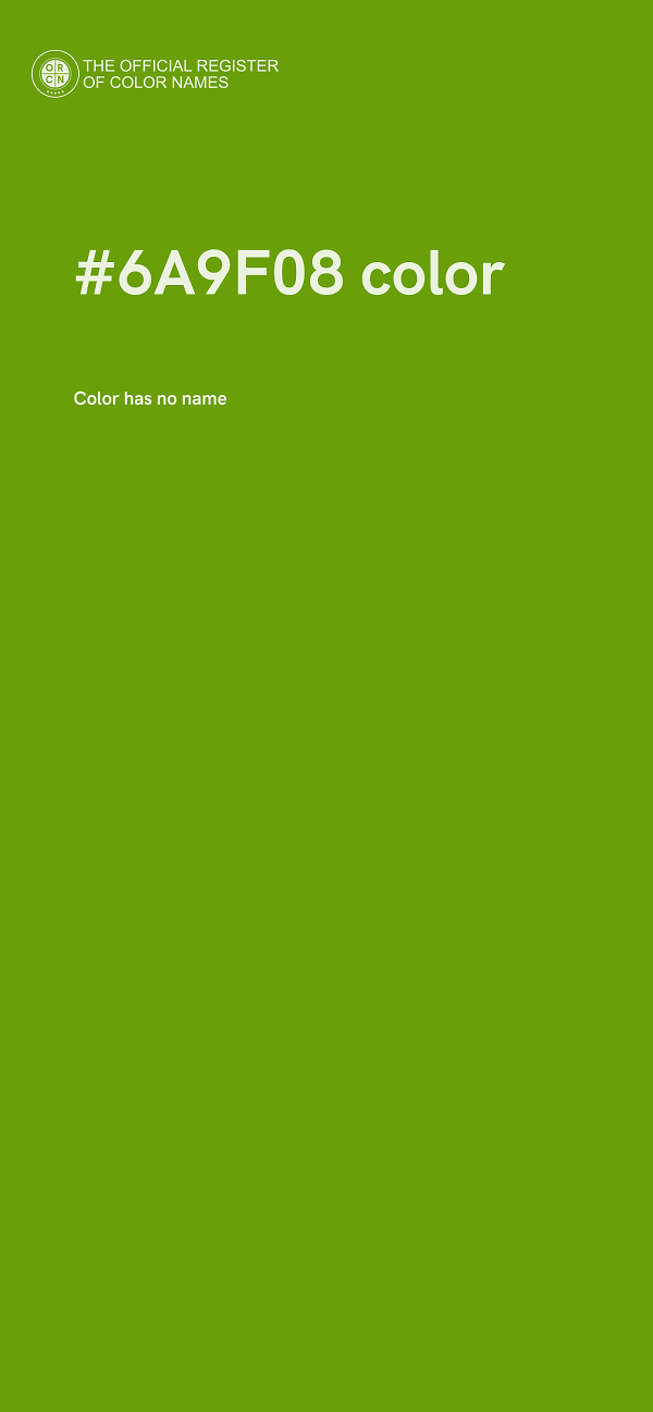 #6A9F08 color image