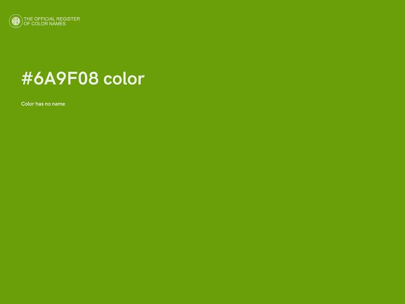 #6A9F08 color image