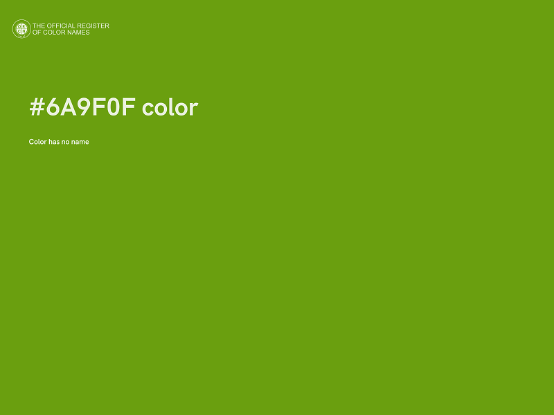 #6A9F0F color image