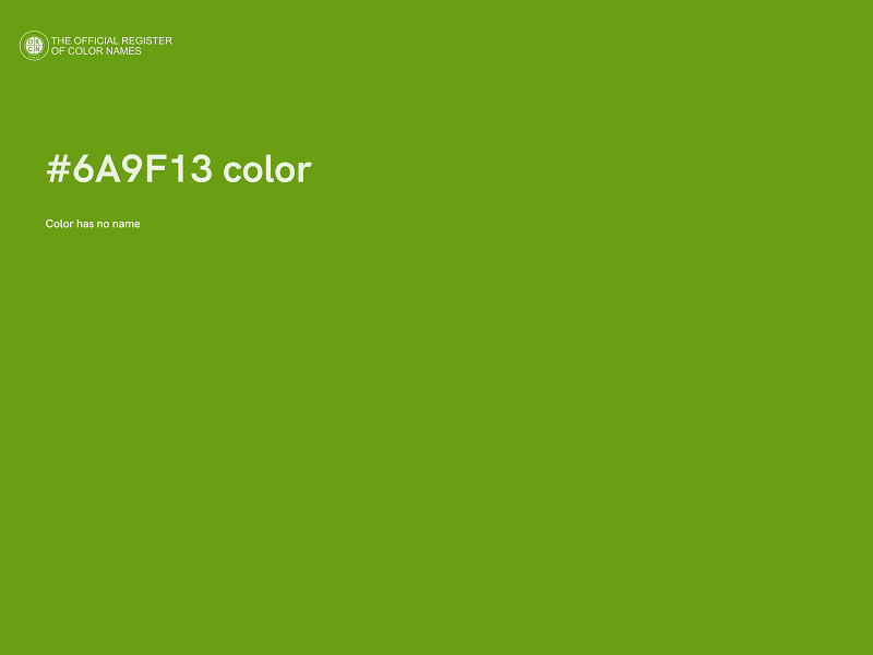 #6A9F13 color image