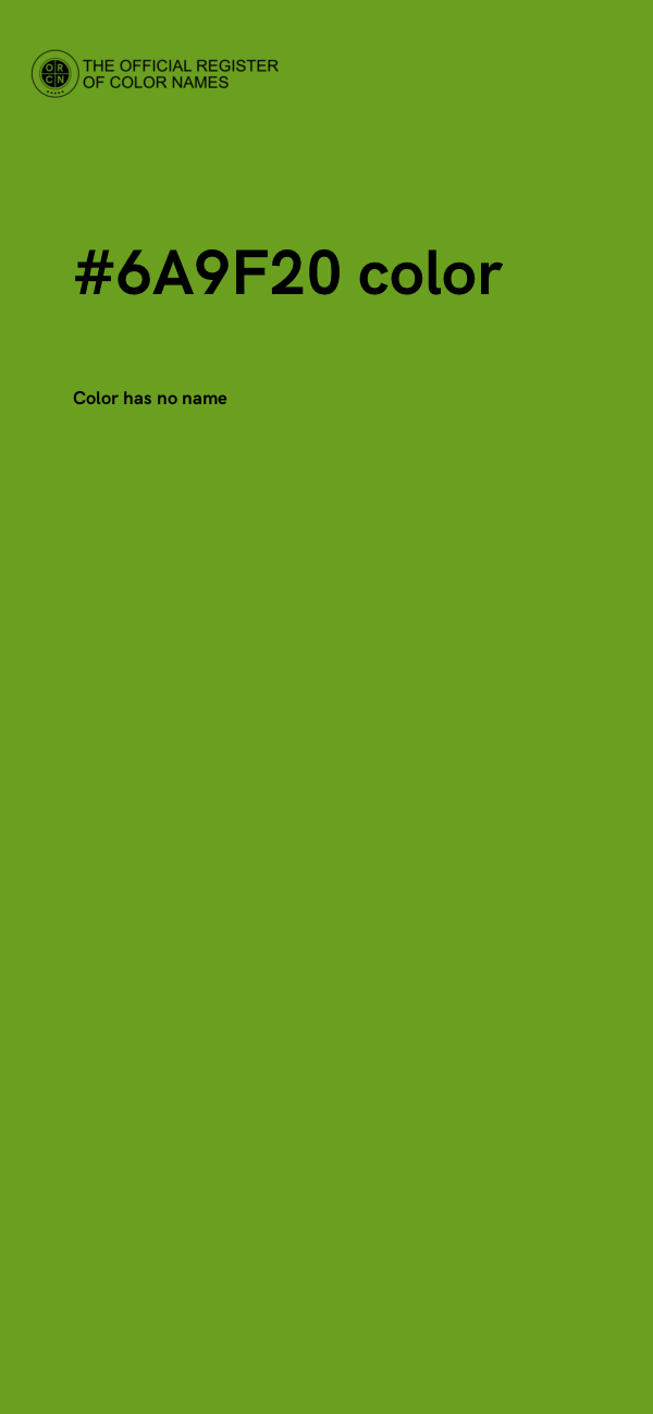 #6A9F20 color image
